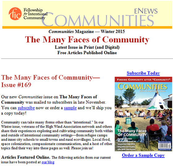 Communities magazine